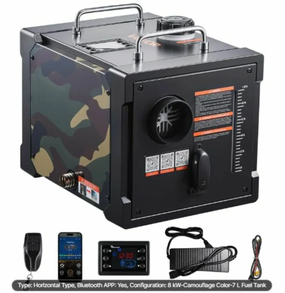 Diesel Heater, 8KW, DC 12V/24V,All in One Portable - Image 2