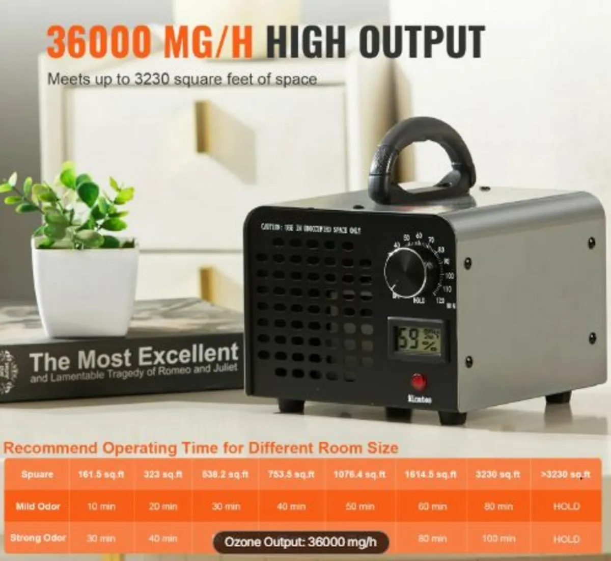 Ozone Generator 36000mg/h Ozone Machine Odor - Image 2