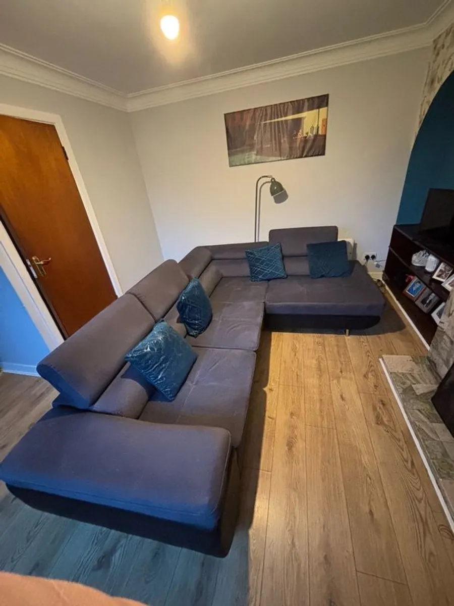Large L-shaped couch for sale - Image 1