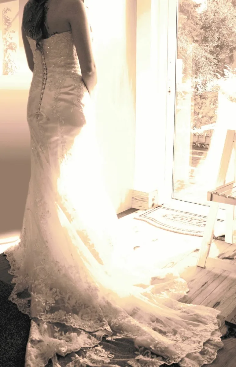 Wedding dress- size 10,  for sale. - Image 1