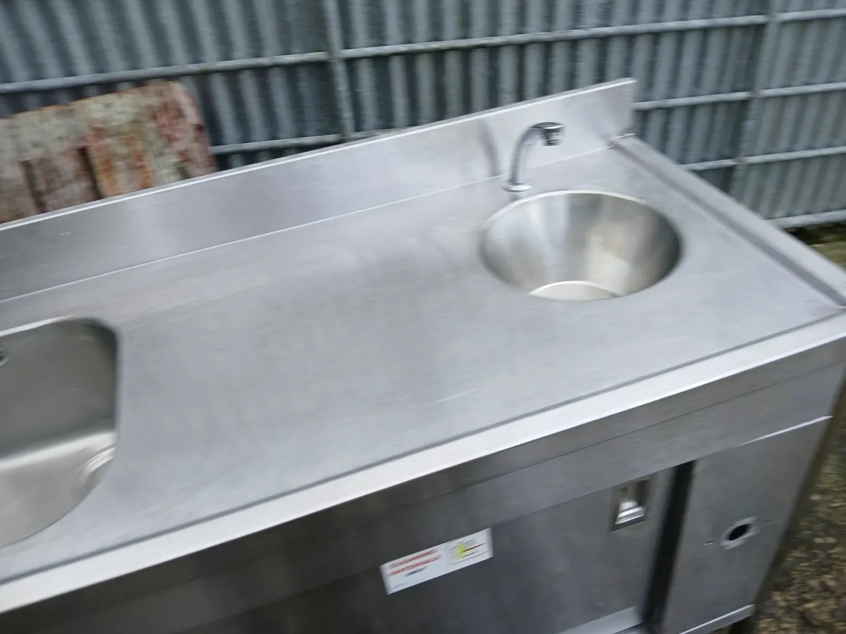 Staneless steel cabbinet double sink /personal - Image 2
