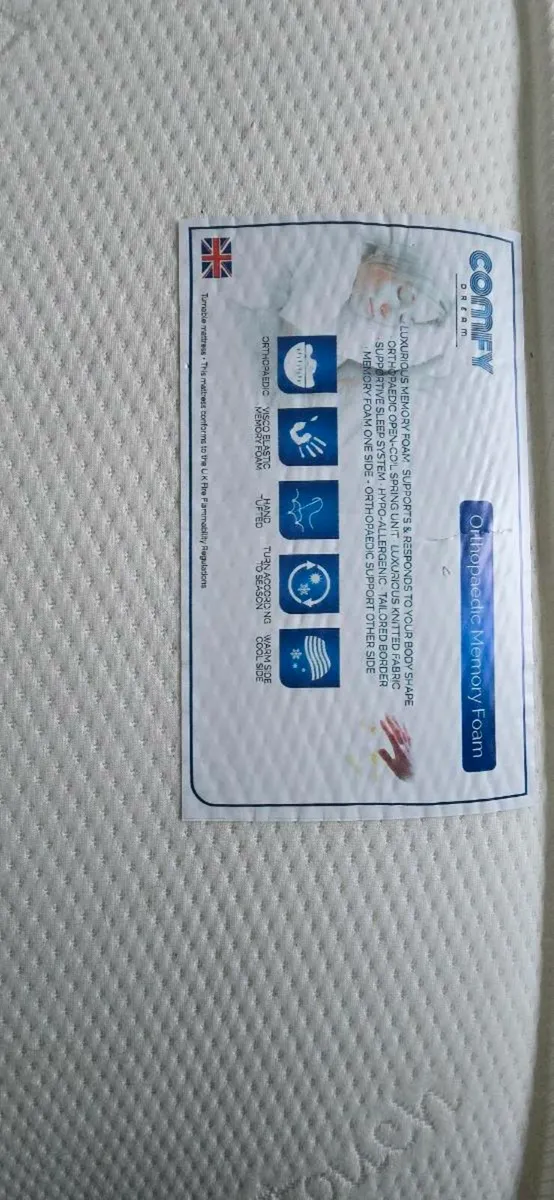 Double bed and mattress - Image 3