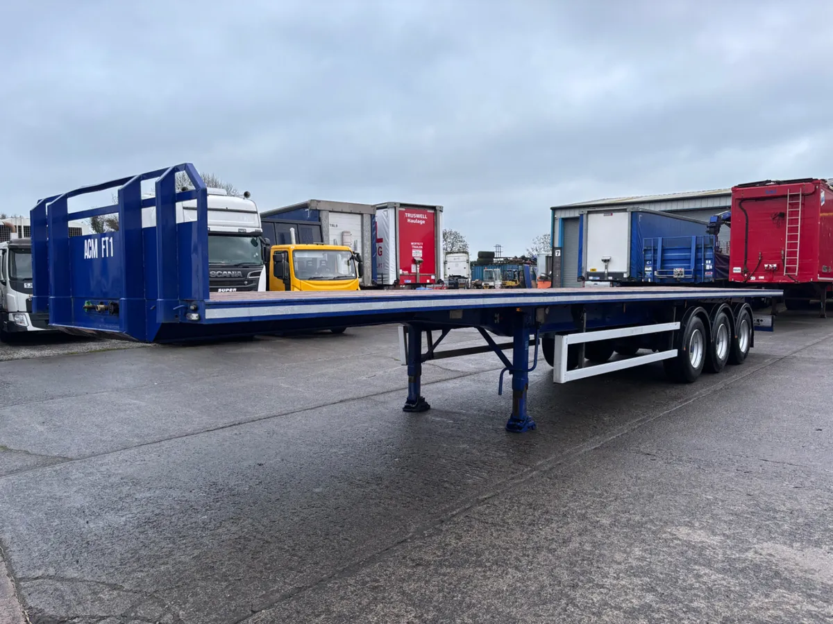 2014 Montracon 13.6 Flat trailer BPW drum tested - Image 3