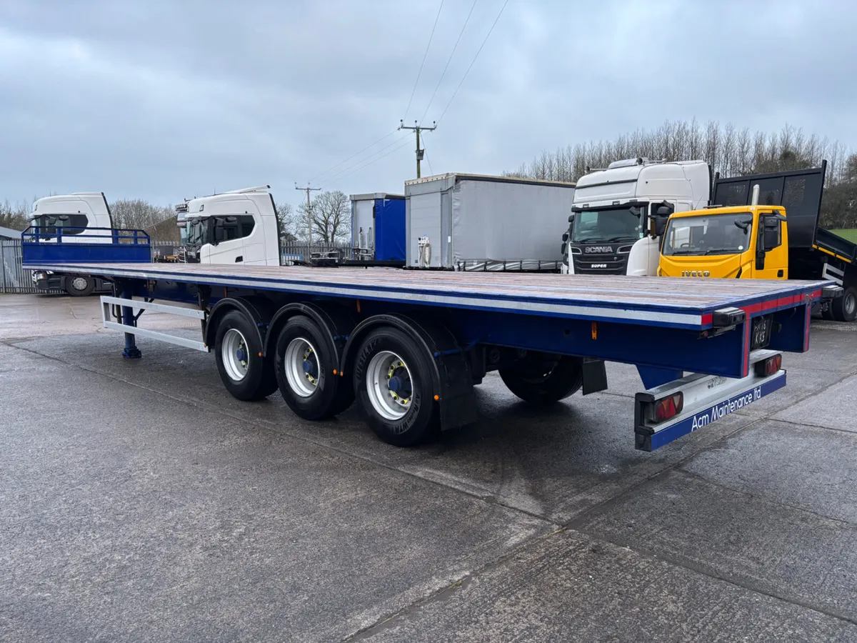 2014 Montracon 13.6 Flat trailer BPW drum tested - Image 4