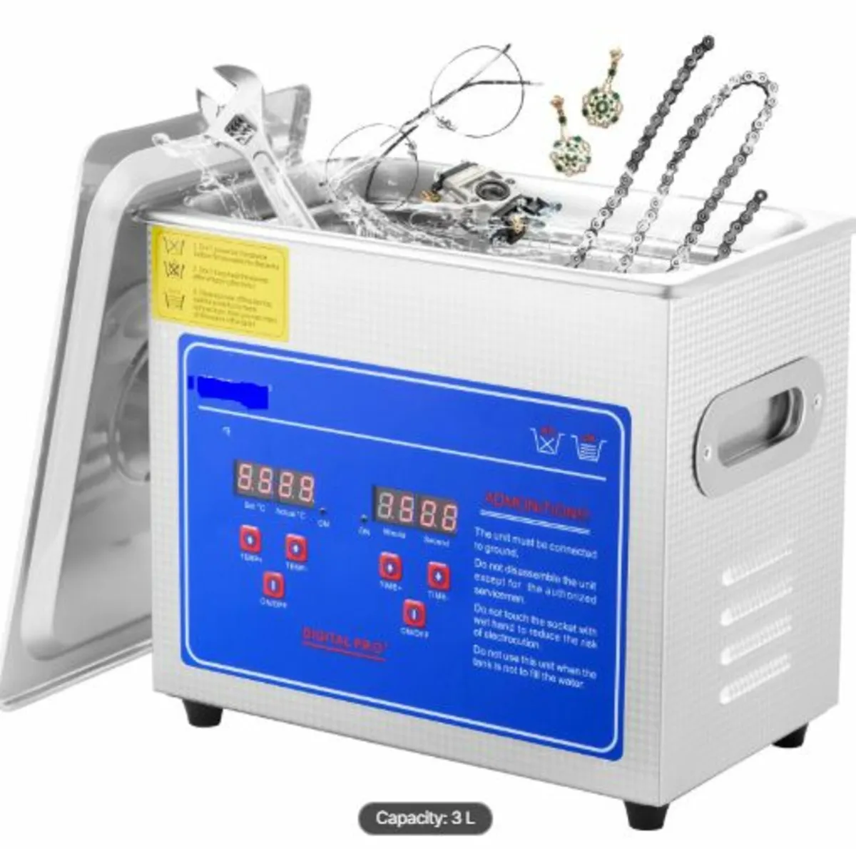 Professional Ultrasonic Cleaner, 2.85 L Ultrasonic - Image 1