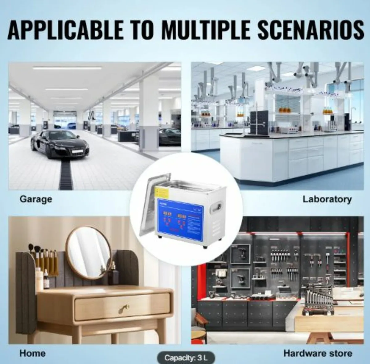 Professional Ultrasonic Cleaner, 2.85 L Ultrasonic - Image 4