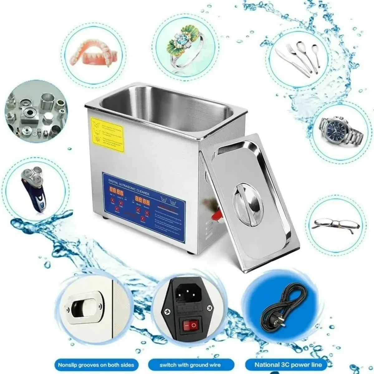 15L Digital Ultrasonic Cleaner with Timer & Heater - Image 4