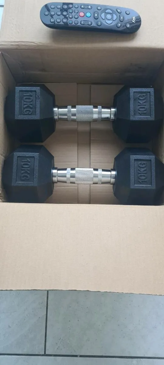 3xbrand new hex dumbbell weight lifting sets - Image 4