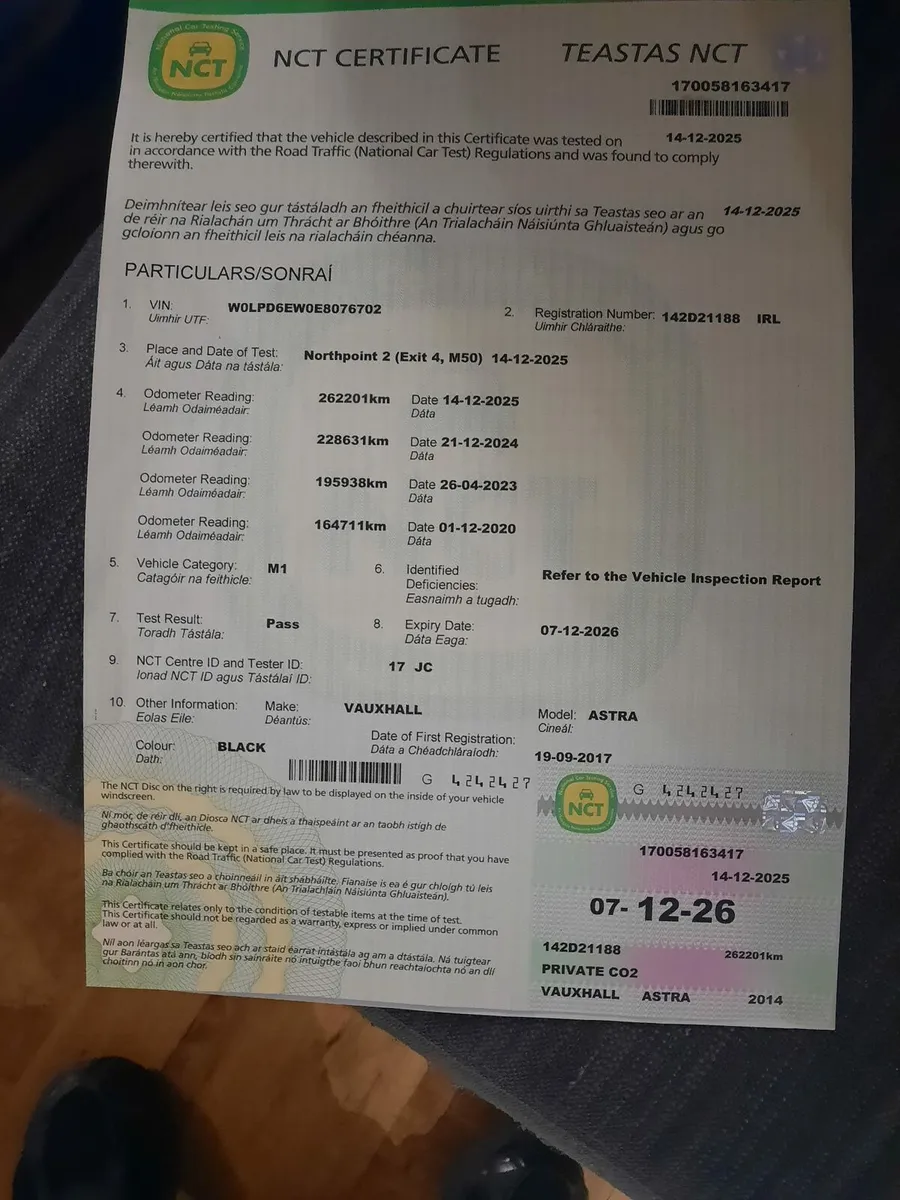 Opel (vauxhalll)astra 2014 nct 12 26 - Image 4