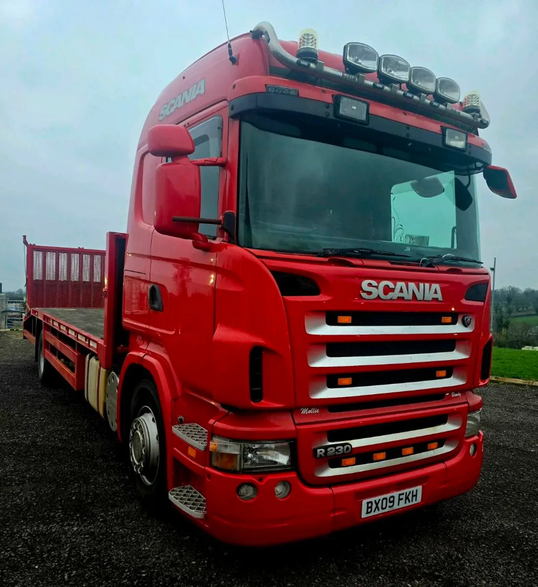 Scania R230 plant lorry beavertail - Image 1