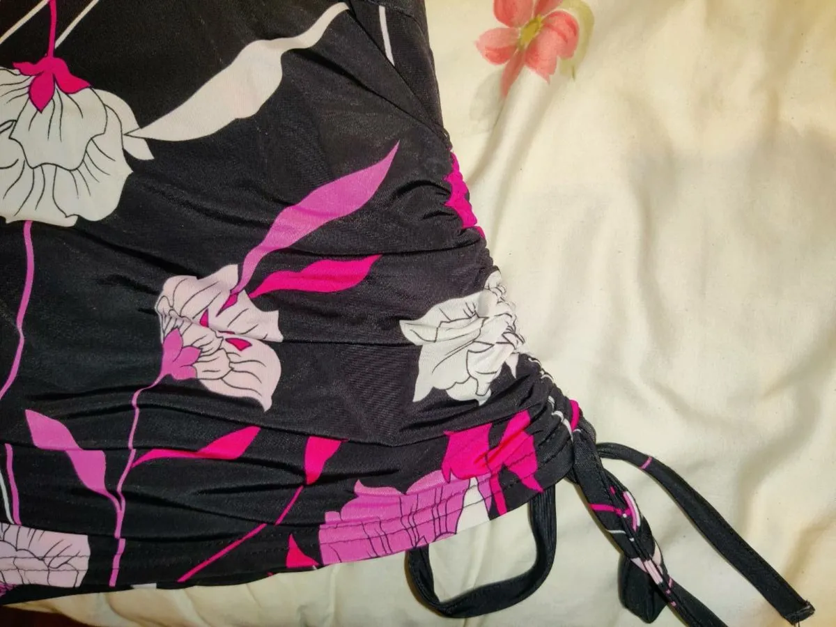 SHIMMERING PINK FLORAL, New Slip-Over Blouse ! - Image 3