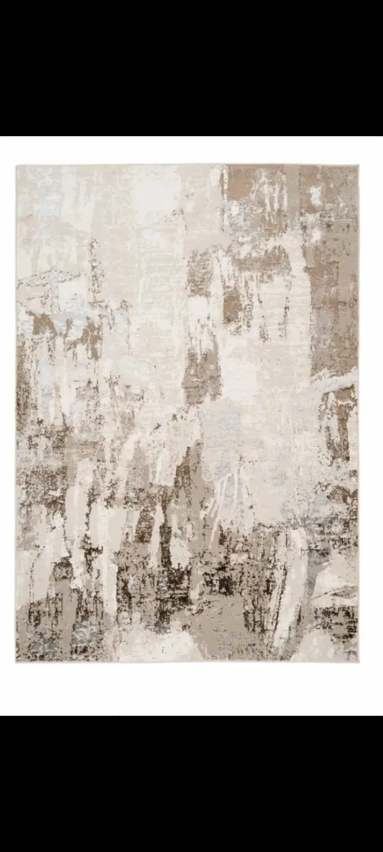 New Kukoon Elegant Beige Canvas Rug Anala&Underlay