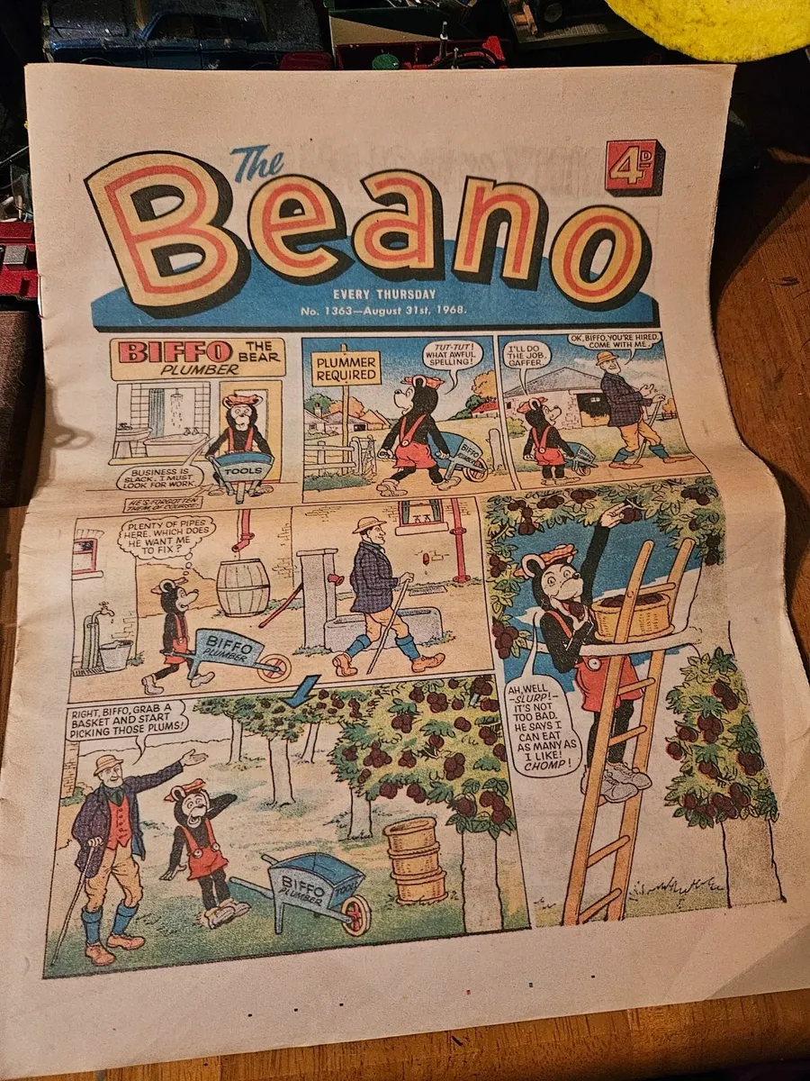 Vintage Beano Comic 31 August 1968 - Image 1