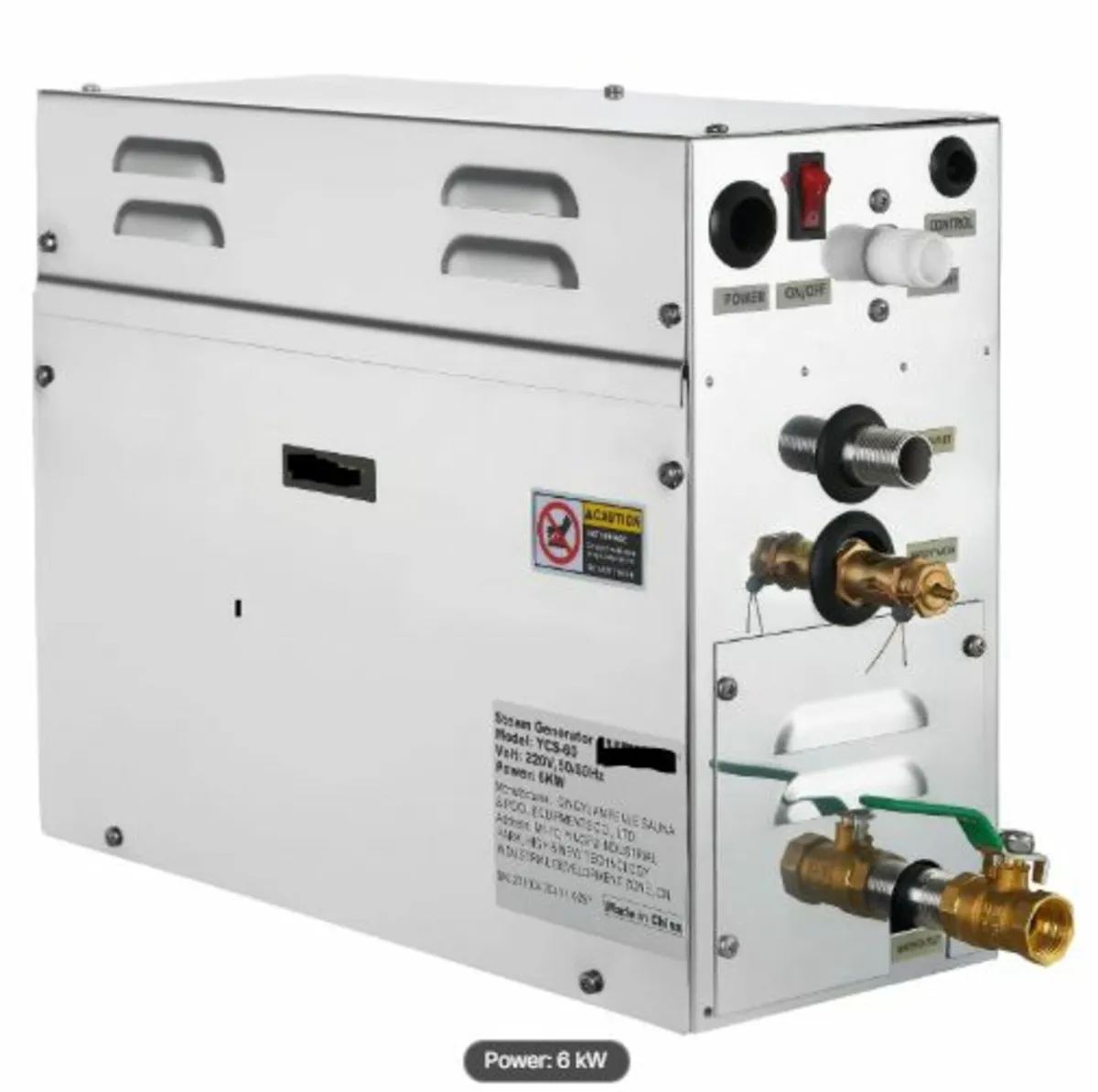 6KW Sauna Bath Steamer with LED Digital Display - Image 1