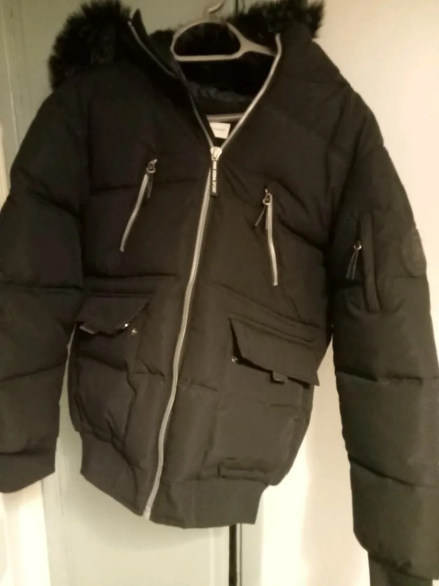 Ladies pink soda parka jacket size 8 - Image 1