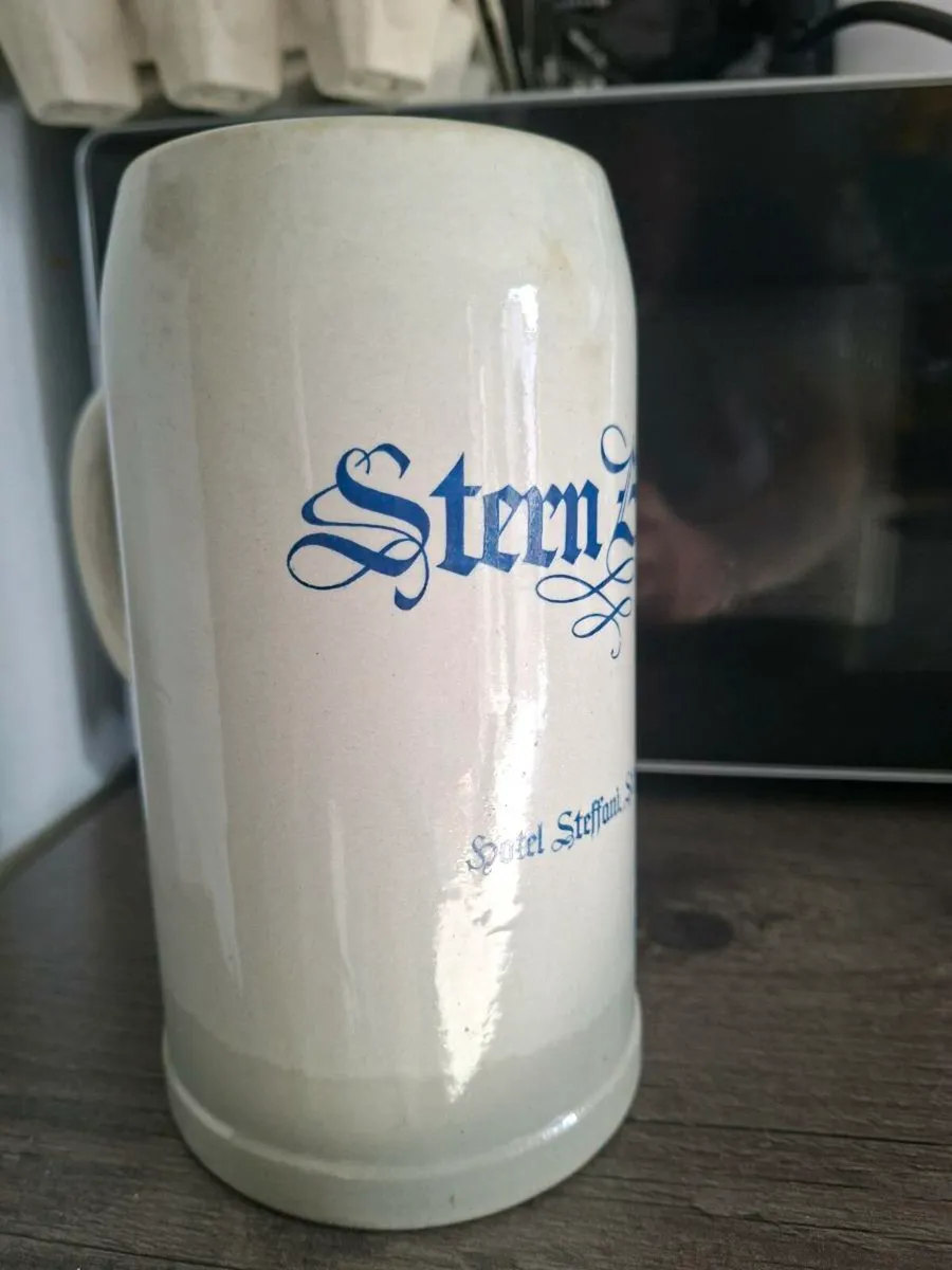 Vintage 70's/80's Ceramic Promotional 1L Beer mug - Image 2