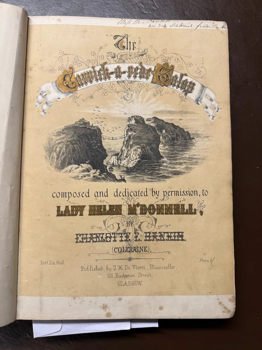 Antique music sheet books Charlotte C. Harkin. - Image 3