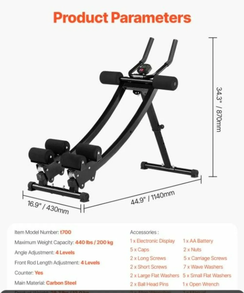 Abdominal Muscle Training Machine Heavy Duty 200kg - Image 4