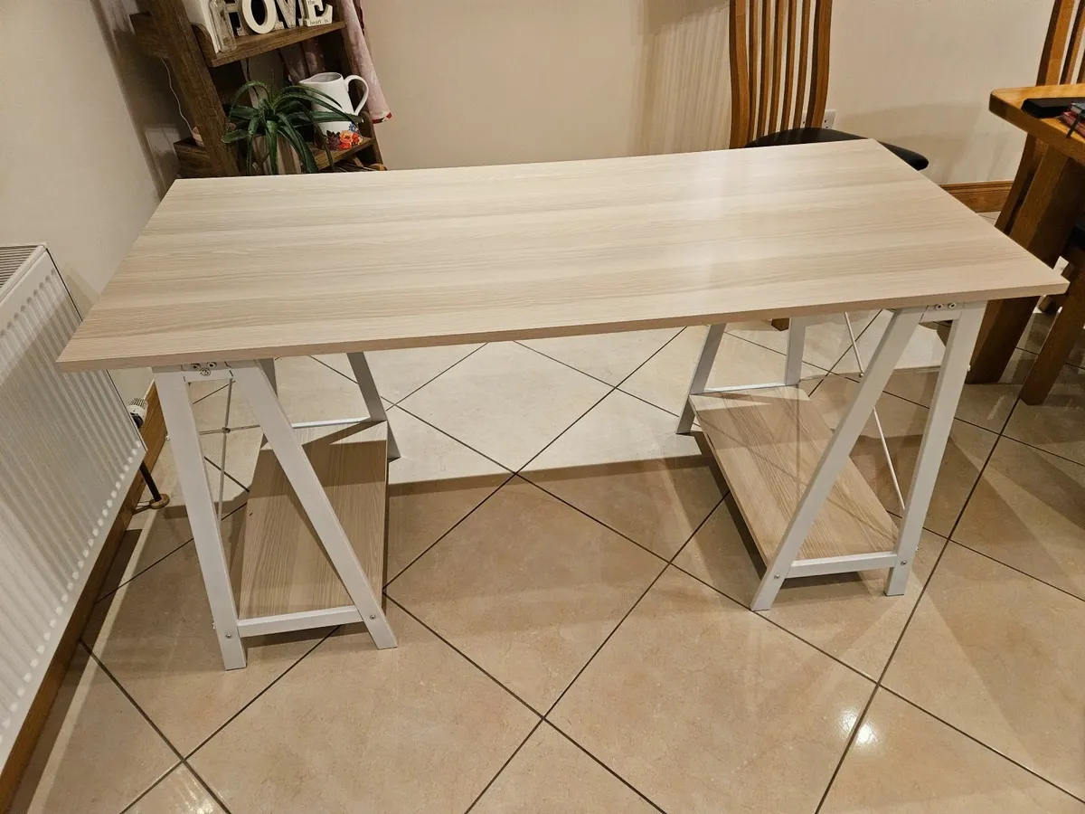 Trestle Table Office Desk - Image 1