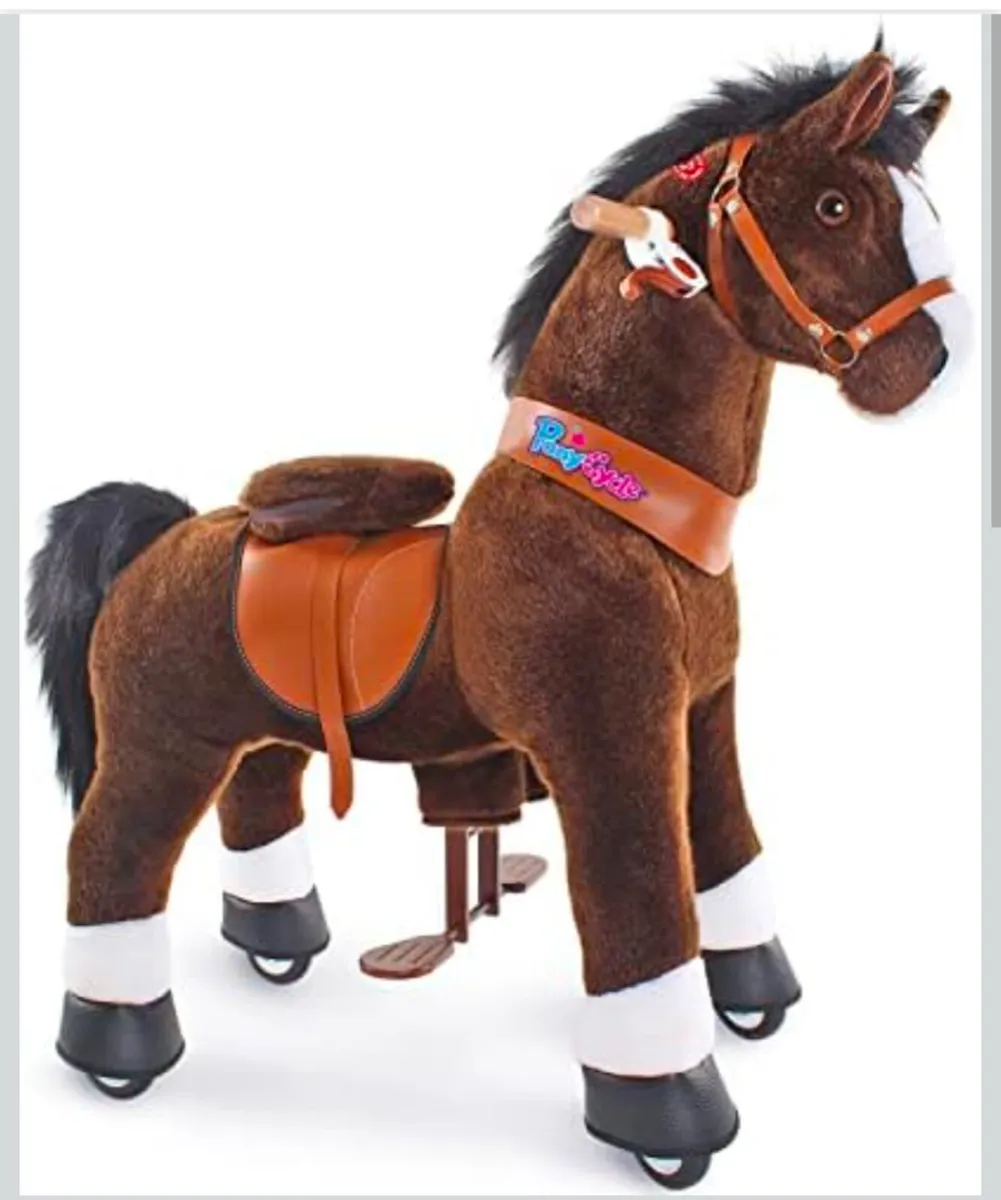 Pony horse on wheels