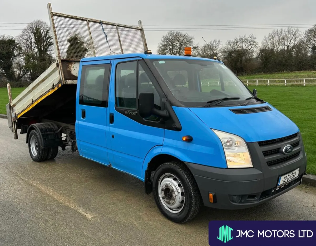 Ford Transit 2012 Crew Cab Tipper With TailLift - Image 1