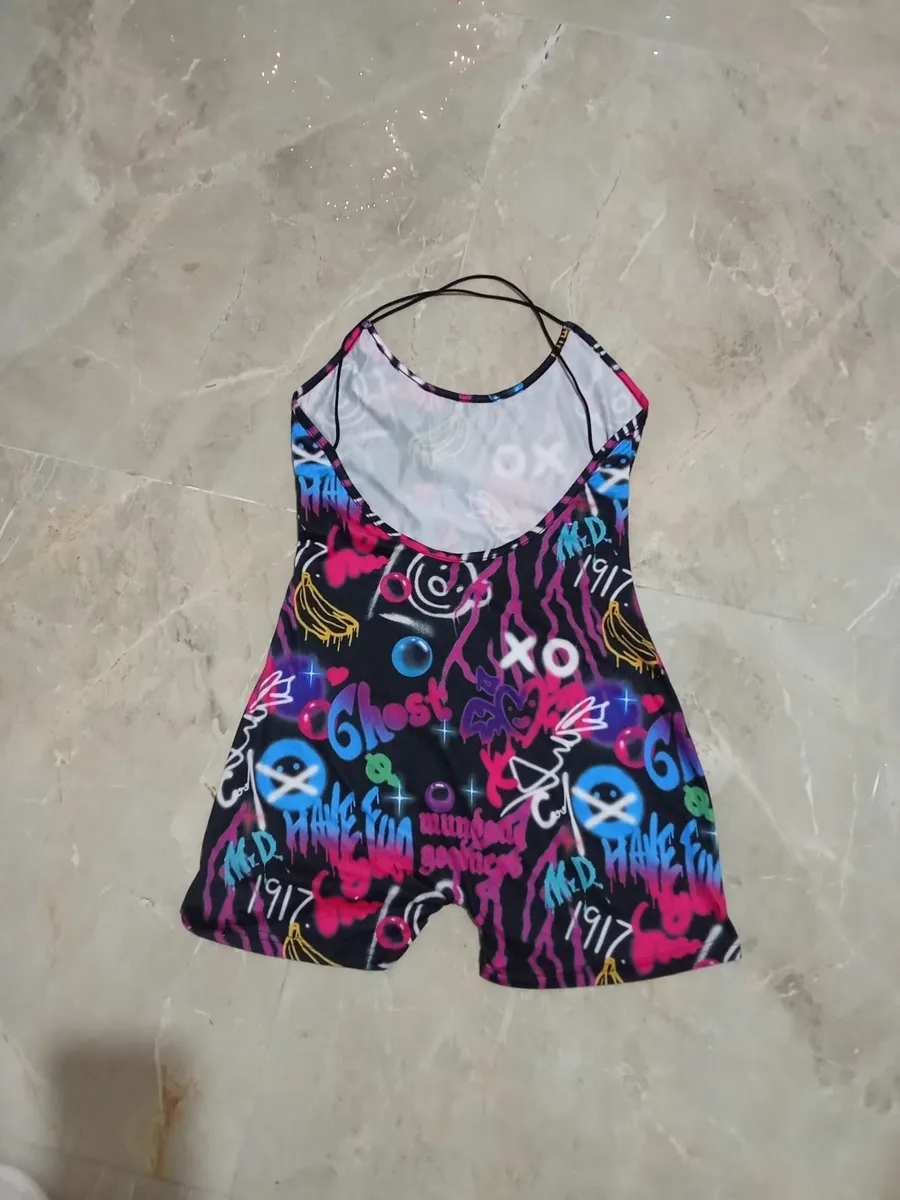 Womens size 10 shorts jumpsuit - Image 1
