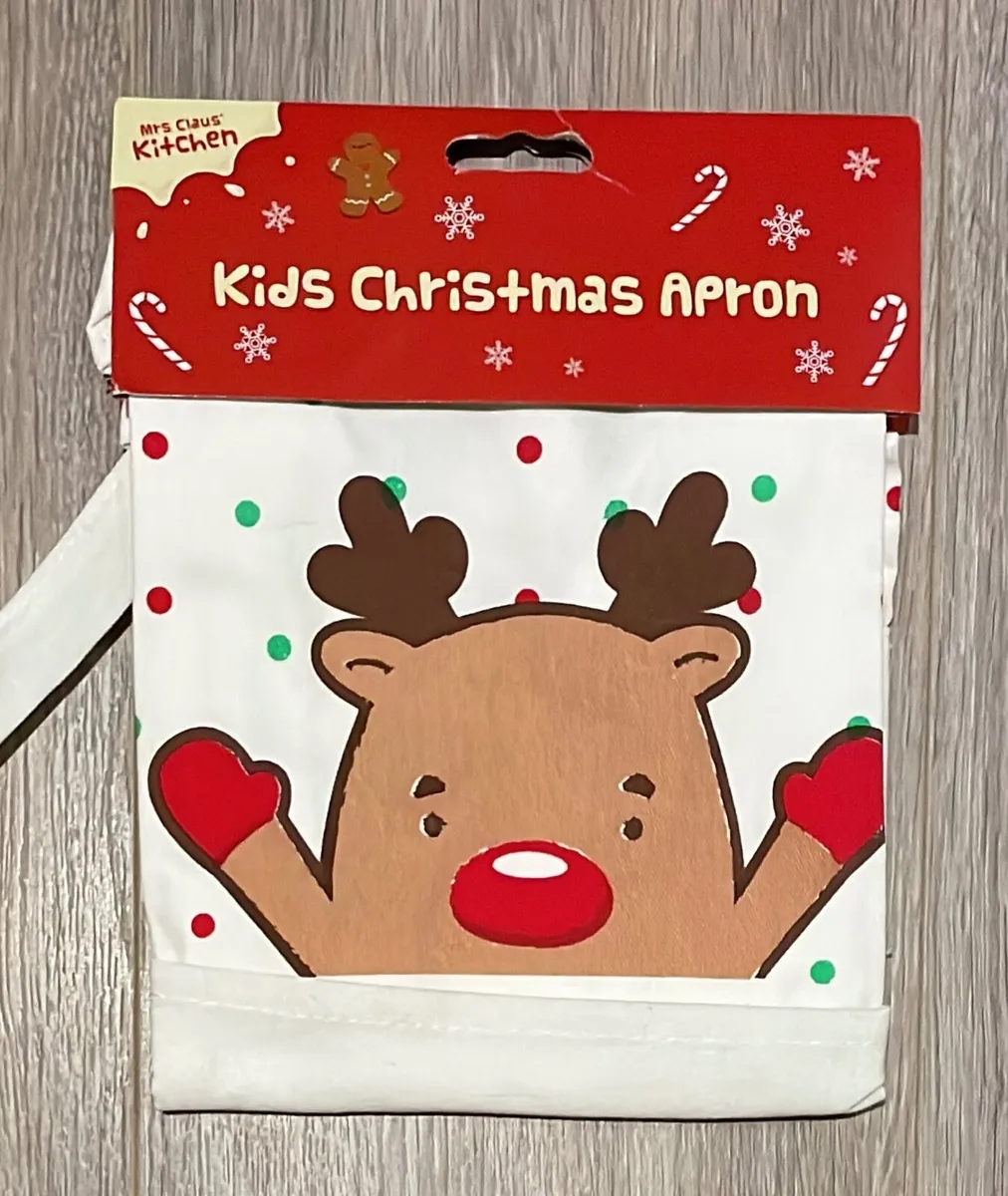 BRAND NEW Christmas Reindeer Kids Apron
