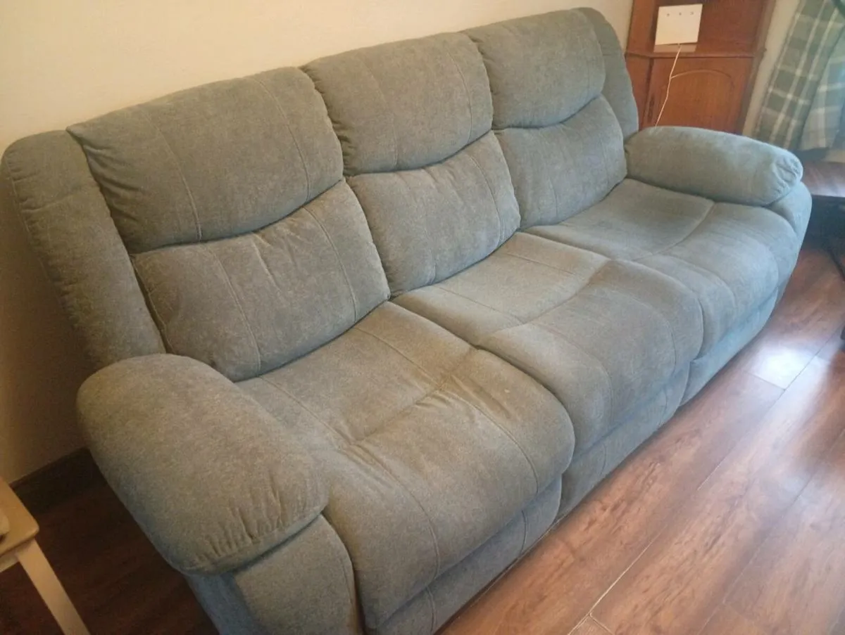 Three seater sofa and one armchair - Image 1