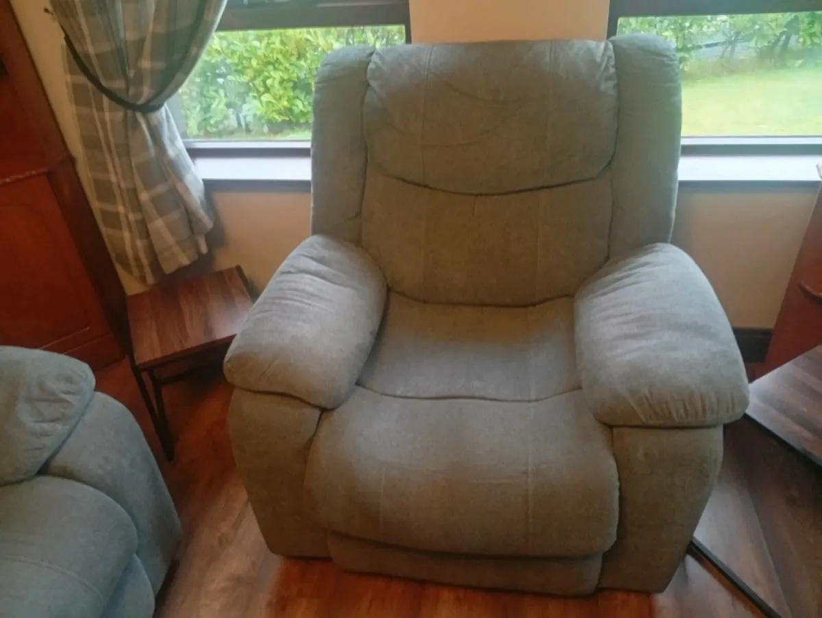 Three seater sofa and one armchair - Image 2
