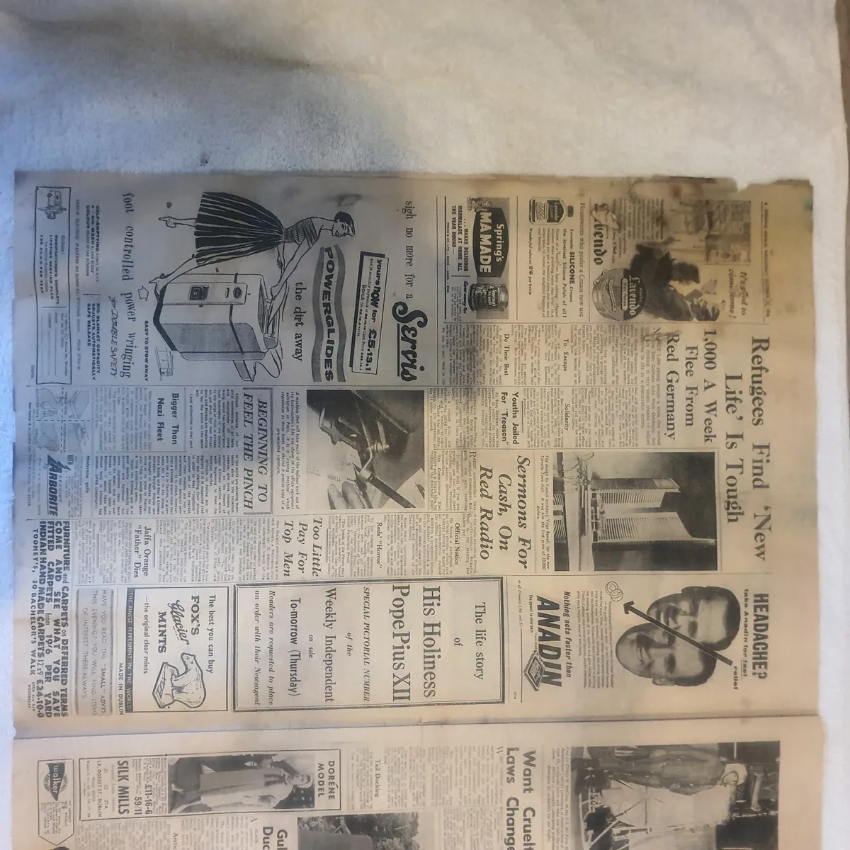 newspaper  EVENING HERALD of 1958 - Image 1