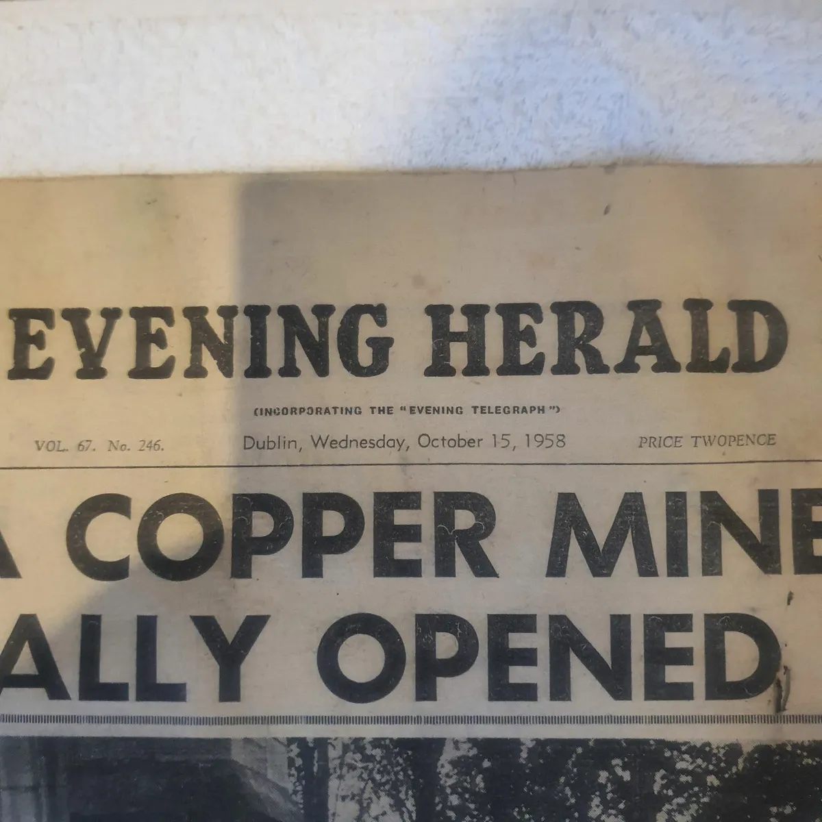 newspaper  EVENING HERALD of 1958 - Image 2