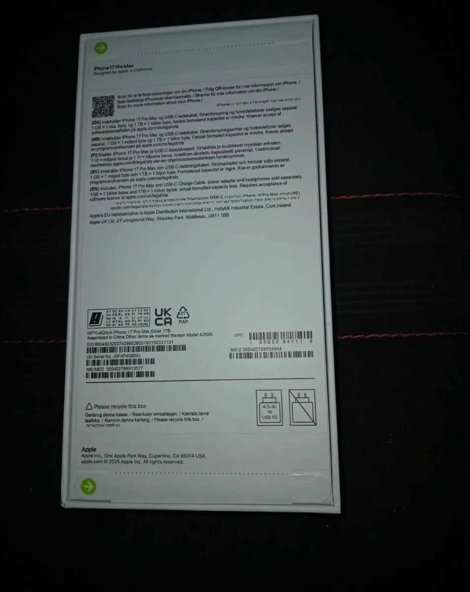 iPhone 17 pro max  1tb - Image 2