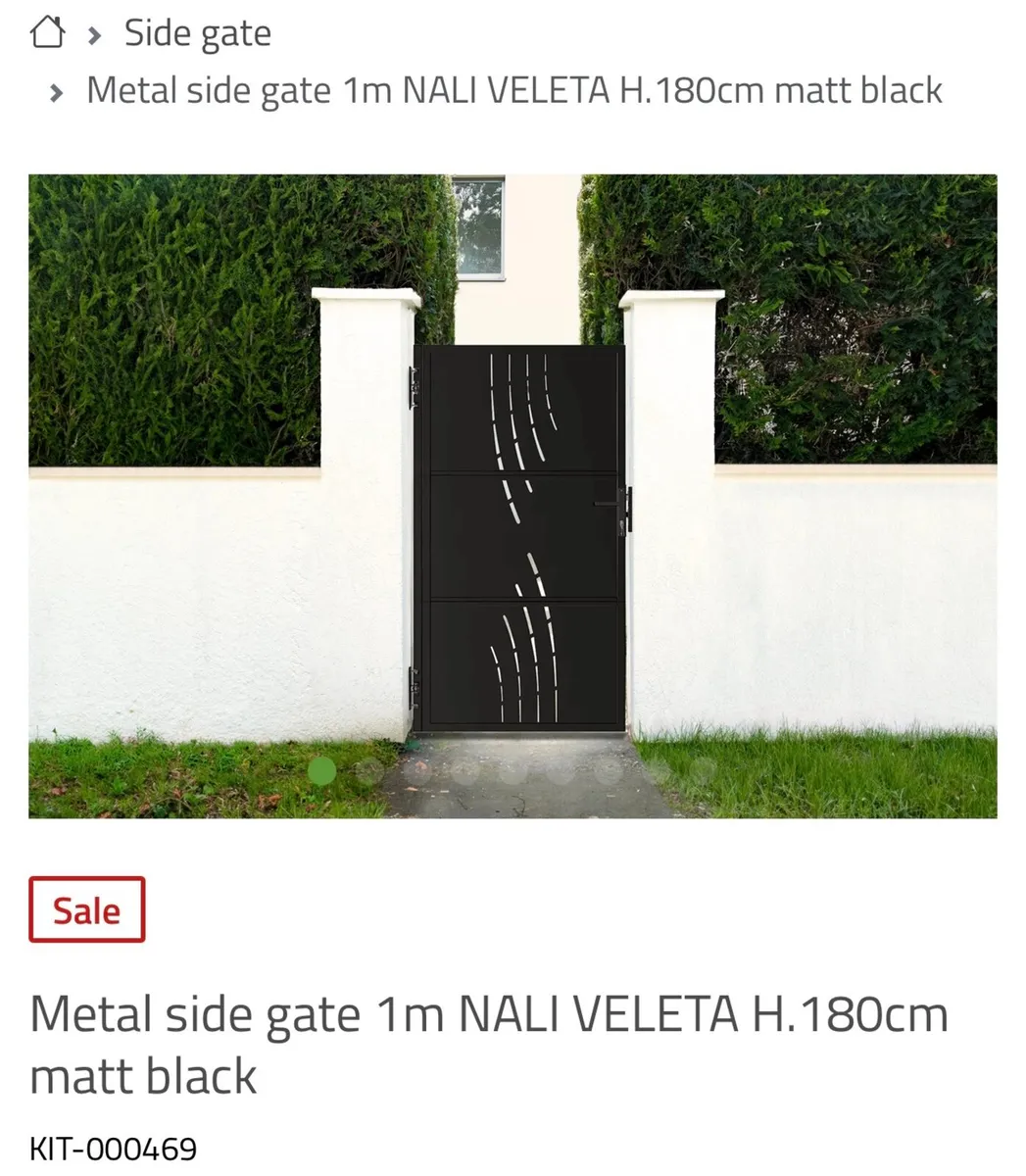 Metal side gate, 1m wide,180cm height - Image 4