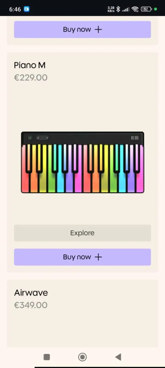 Roli lumi keyboard and case - Image 1