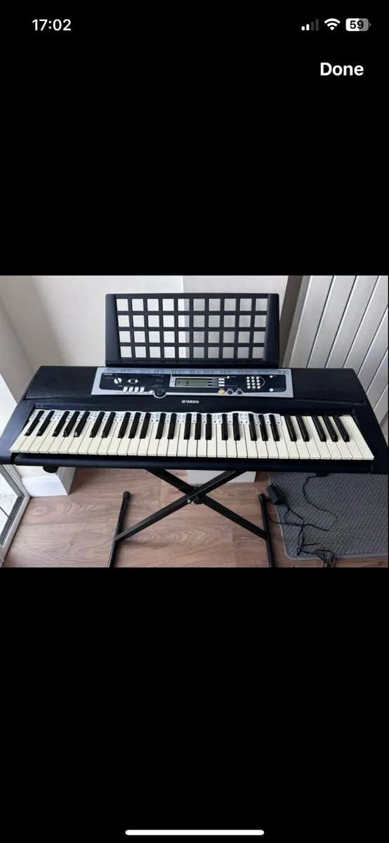 Yamaha Piano Keyboard with Stand - Image 3