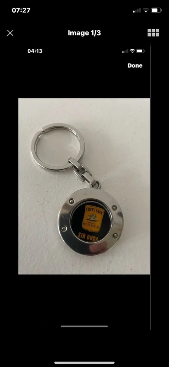 Cutty Sark Key Ring/ Shopping Trolly Coin - Image 1