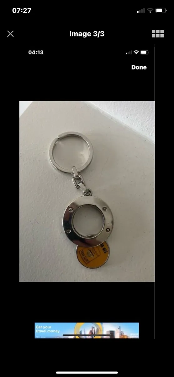 Cutty Sark Key Ring/ Shopping Trolly Coin - Image 3