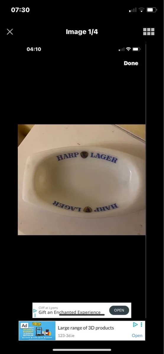 Vintage Harp Lager Dish - Image 1