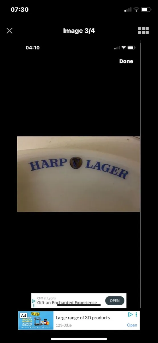 Vintage Harp Lager Dish - Image 3