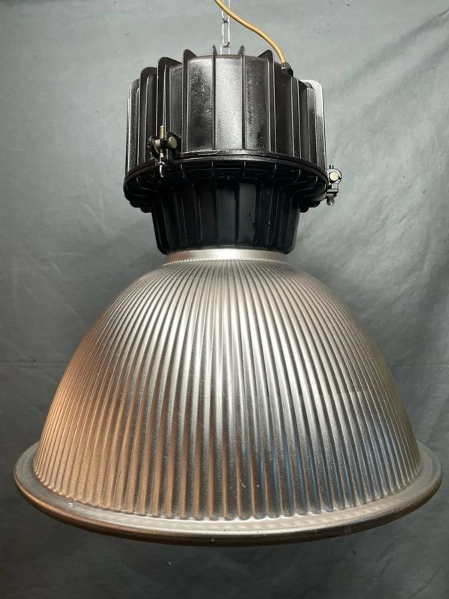Vintage Industrial Aluminium Pendant Light - Image 1