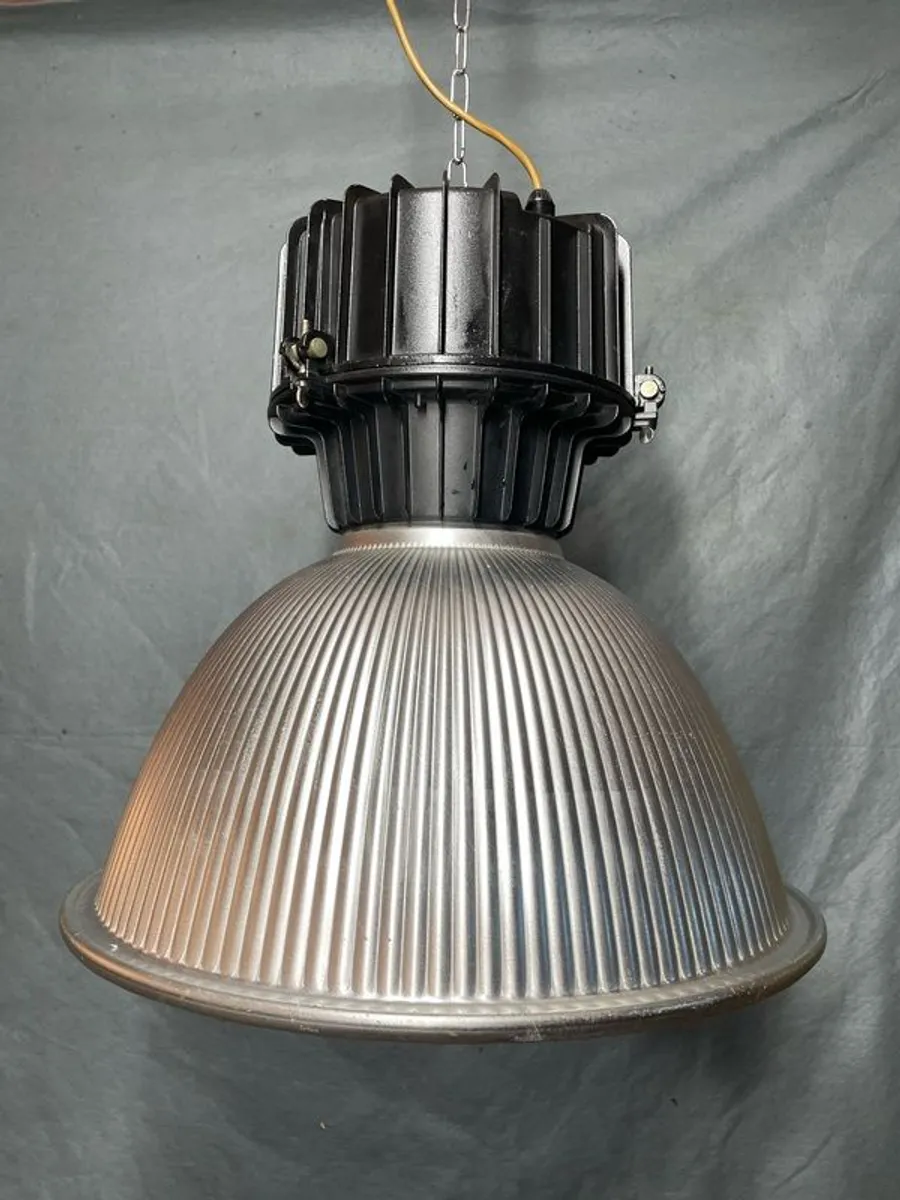 Vintage Industrial Aluminium Pendant Light - Image 2