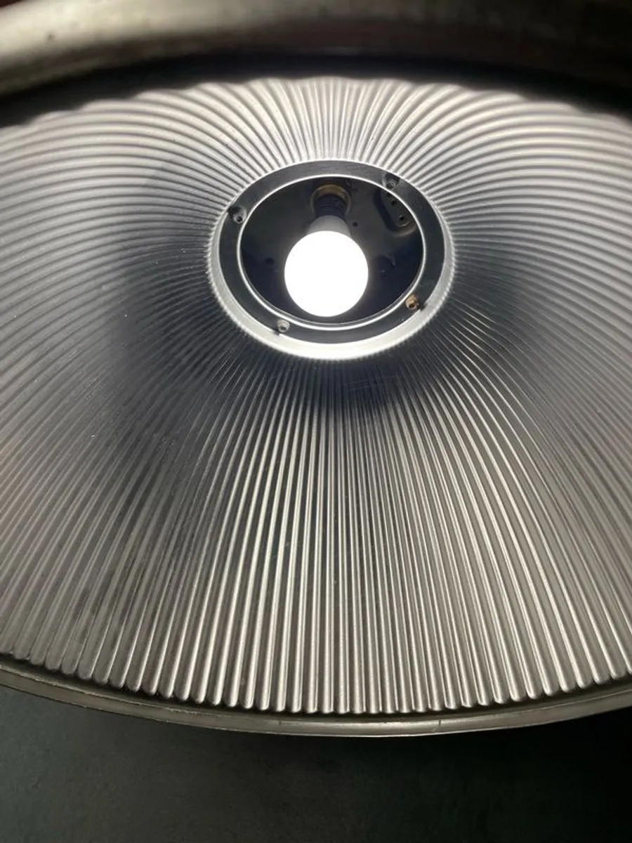 Vintage Industrial Aluminium Pendant Light - Image 4