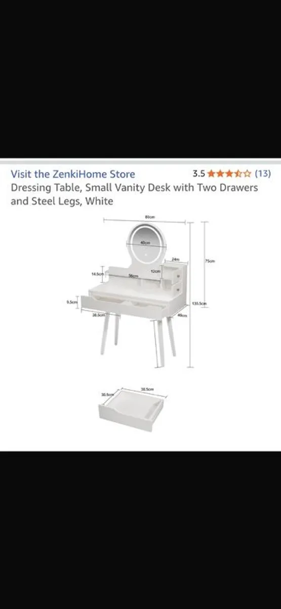 New vanity table still in box - Image 4