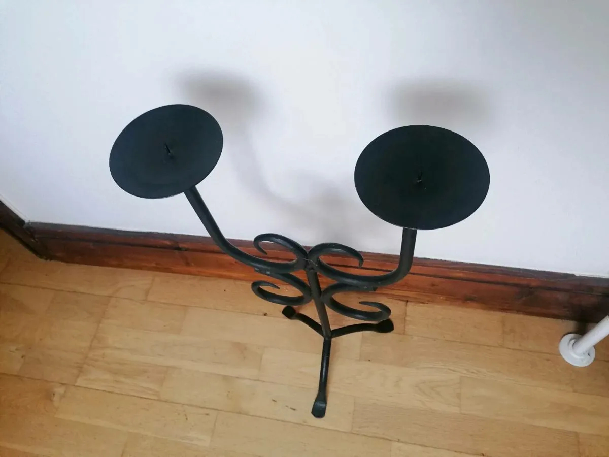 Wrought Iron Candle Holder - Image 2