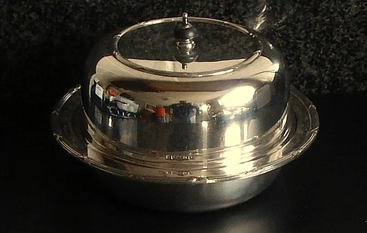 3 Part Silver Plated Muffin Dish/Food Warmer - Image 1