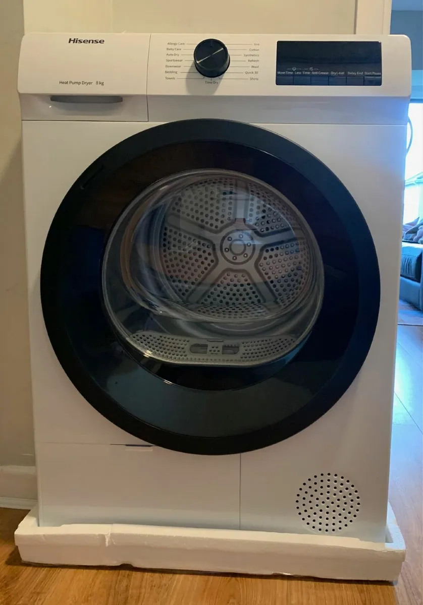 Tumble Dryer (great condition)-HiSense DH1Q802BW2 - Image 2