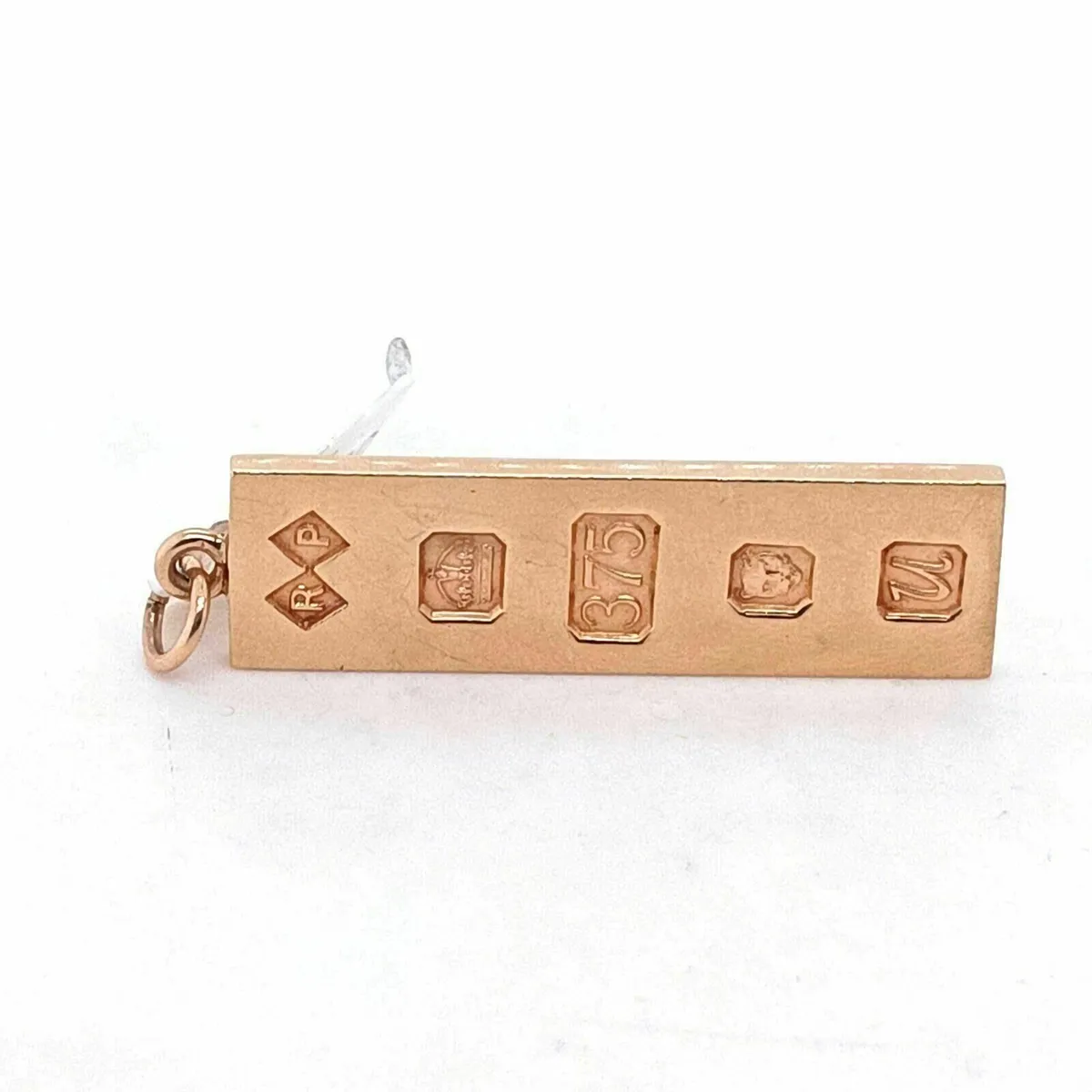 9k Gold Ingot Bar Pendant,  14.7 g - Image 3