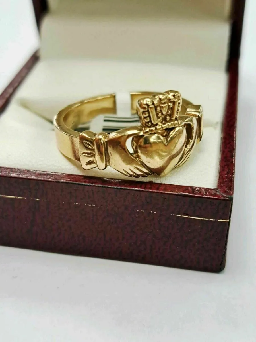 9K Gold Claddagh Ring 9CT - Image 3