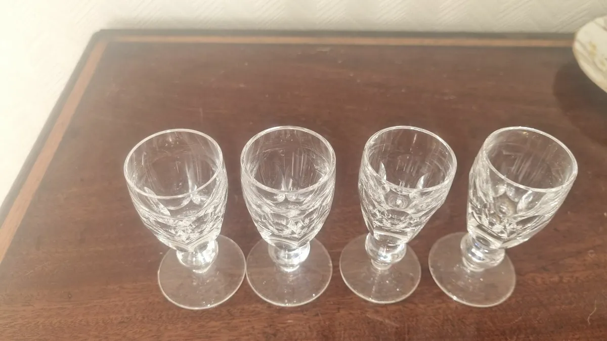 Vintage Waterford Crystal Small Wine Glasses - Image 2