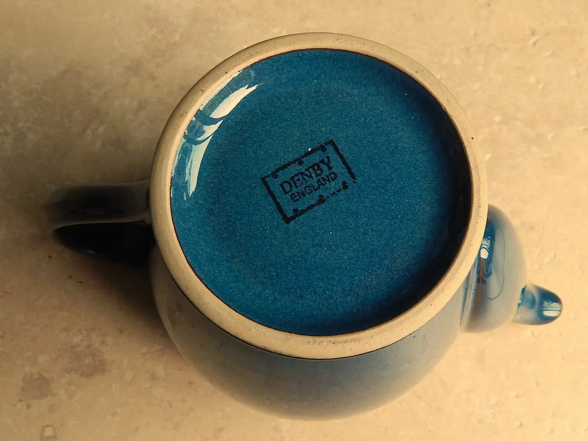 Denby Pottery Boston Blue Coffee Pot - Image 4